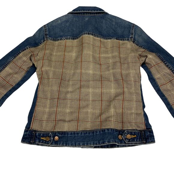 J. CREW Trucker Jacket Womens Small Blue Long Sleeve Denim Collared Button Front - Picture 7 of 16